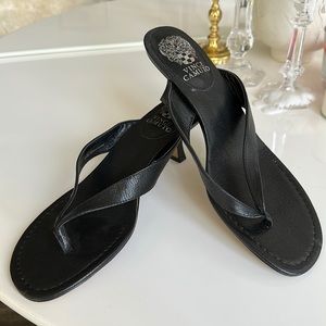 Vince Camuto black kitten heels / sandals